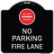Signmission Do Not Enter No Parking Fire Lane W/ Graphic Heavy-Gauge Aluminum Sign, 18" x 18", BS-1818-24149 A-DES-BS-1818-24149 - alternate 1